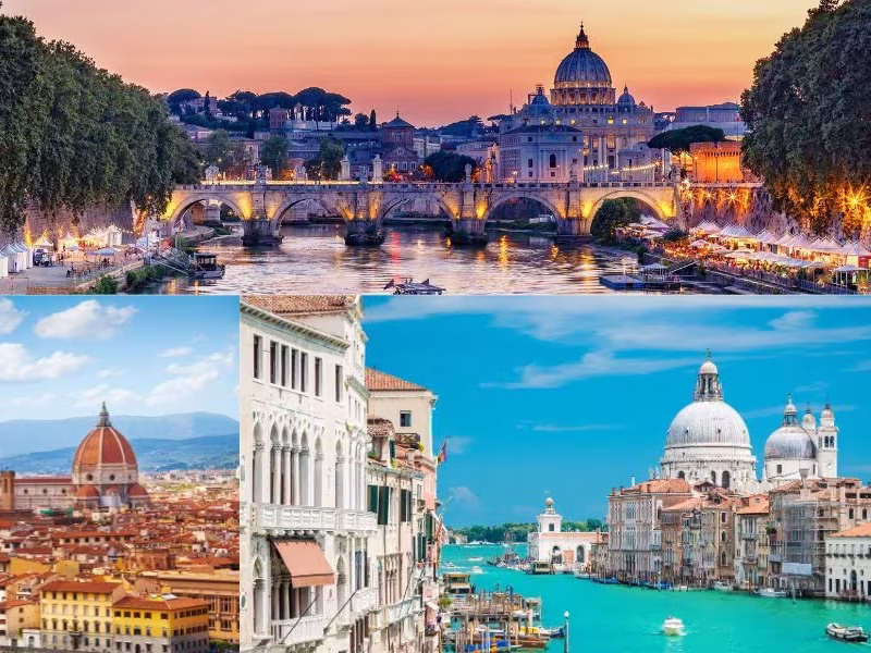 Rome → Florence → Venice